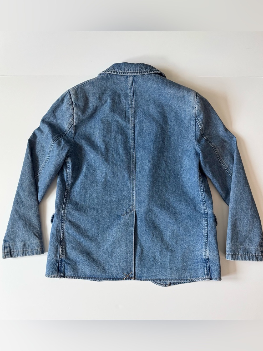 Levi’s Stella Relaxed Denim Blazer, Blue Medium Wash, NWT, Women’s Size Small - Picture 12 of 15